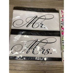 Lillian Rose Wedding Mr. & Mrs. Decoration Back Cover Chair Sashes